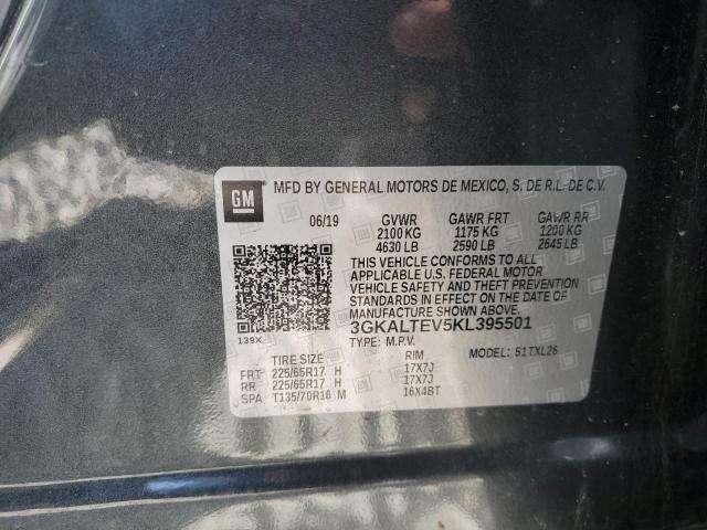 3GKALTEV5KL395501 - 2019 GMC TERRAIN SLE CHARCOAL photo 12