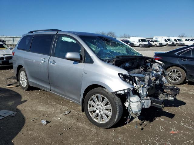 5TDDZ3DC9HS169410 - 2017 TOYOTA SIENNA XLE SILVER photo 4