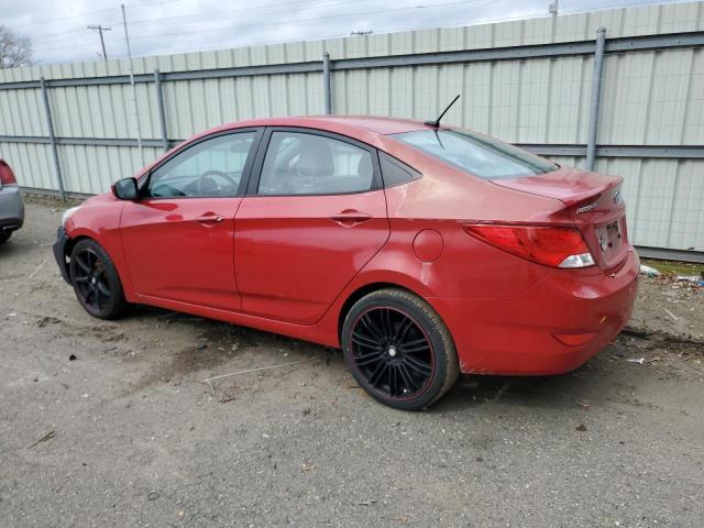 KMHCT4AE2GU002546 - 2016 HYUNDAI ACCENT SE RED photo 2