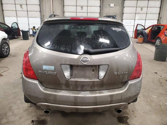 JN8AZ08W24W312847 - 2004 NISSAN MURANO SL GRAY photo 6