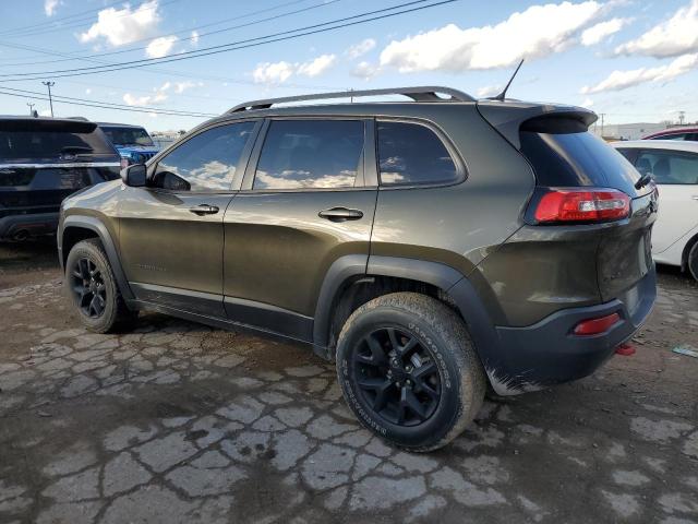 1C4PJMBS5FW593975 - 2015 JEEP CHEROKEE TRAILHAWK GREEN photo 2