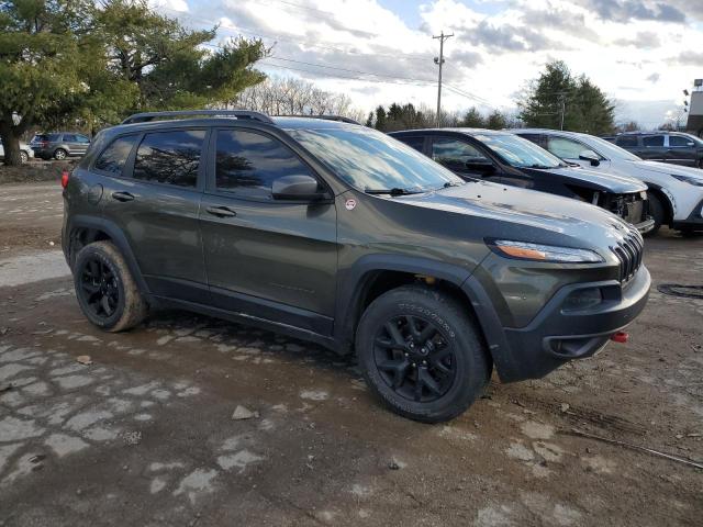 1C4PJMBS5FW593975 - 2015 JEEP CHEROKEE TRAILHAWK GREEN photo 4
