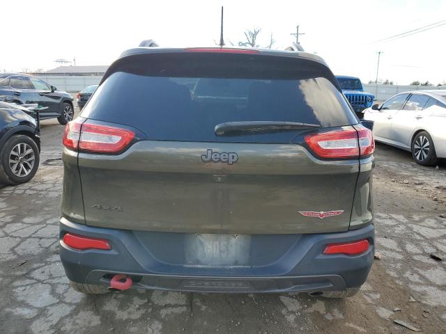 1C4PJMBS5FW593975 - 2015 JEEP CHEROKEE TRAILHAWK GREEN photo 6