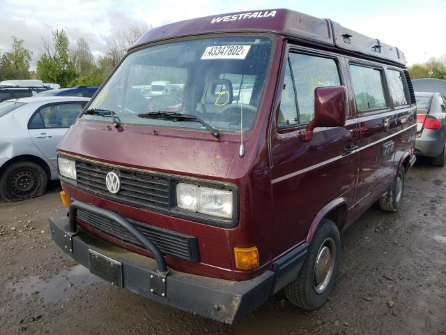 WV2ZB0257LH082715 - 1990 VOLKSWAGEN VANAGON CAMPMOBILE BURGUNDY photo 2