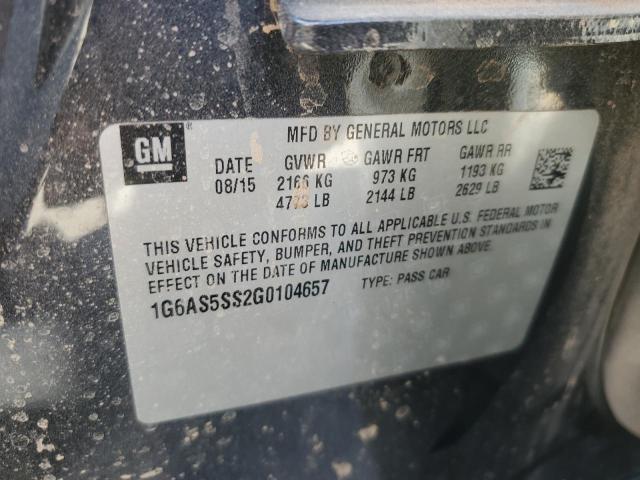 1G6AS5SS2G0104657 - 2016 CADILLAC CTS PERFORMANCE COLLECTION Grafit fotoğraf 13