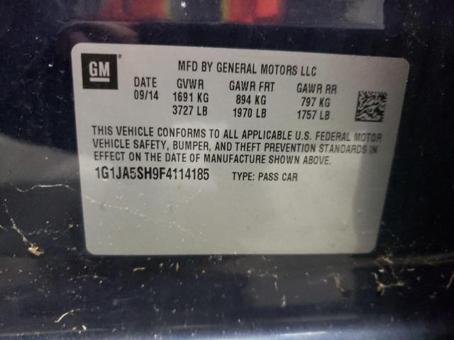 1G1JA5SH9F4114185 - 2015 CHEVROLET SONIC LS 蓝色 照片 12