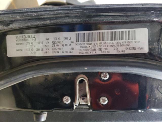 1C6RR7TT1KS614291 - 2019 RAM 1500 CLASS SLT შავი ფოტო 12