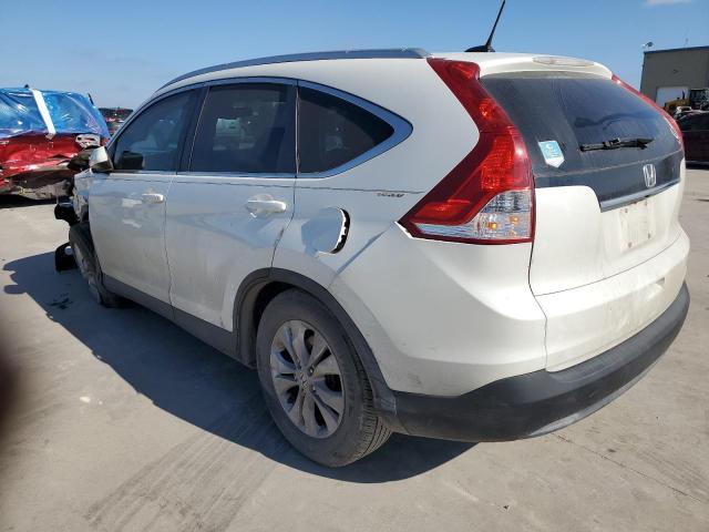 5J6RM3H76DL006303 - 2013 HONDA CR-V EXL WHITE photo 2