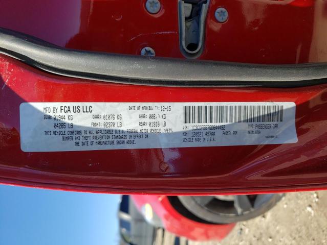 1C3CDFBB7GD644492 - 2016 DODGE DART SXT Qırmızı foto 12
