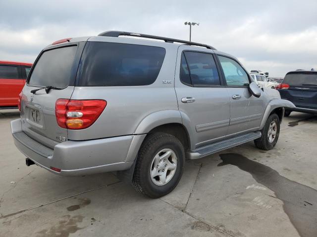 5TDZT34A62S075563 - 2002 TOYOTA SEQUOIA SR5 SILVER photo 3