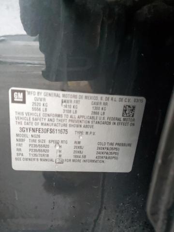 3GYFNFE30FS611675 - 2015 CADILLAC SRX PERFORMANCE COLLECTION Сұр фото 12