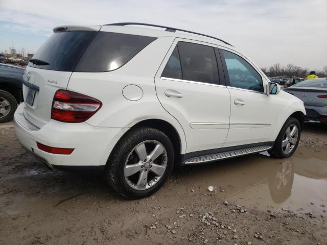 4JGBB8GB9AA558879 - 2010 MERCEDES-BENZ ML 350 4MATIC WHITE photo 3