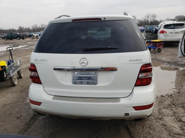 4JGBB8GB9AA558879 - 2010 MERCEDES-BENZ ML 350 4MATIC WHITE photo 6