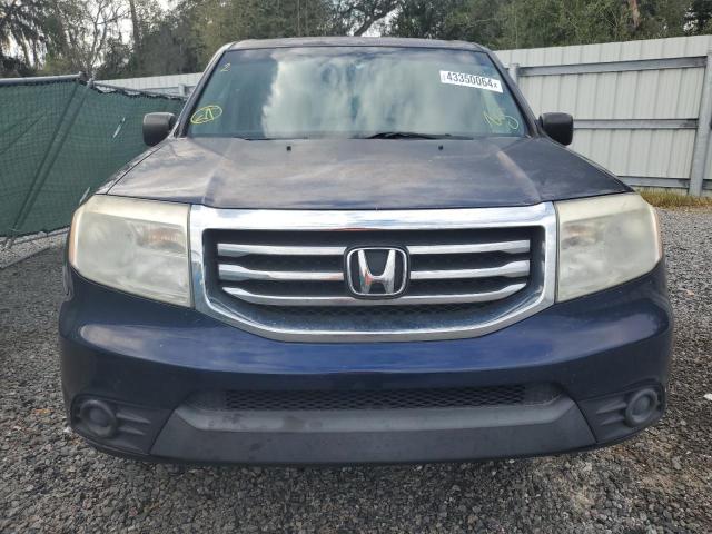 5FNYF3H28DB042111 - 2013 HONDA PILOT LX BLUE photo 5