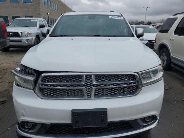 1C4RDJEG8FC740670 - 2015 DODGE DURANGO CITADEL WHITE photo 5