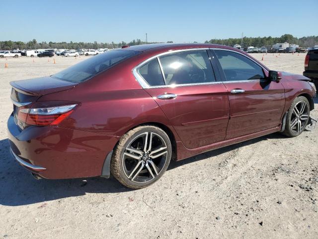 1HGCR3F91HA011137 - 2017 HONDA ACCORD TOURING BURGUNDY photo 3