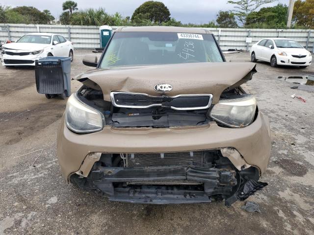 KNDJN2A29E7074436 - 2014 KIA SOUL TAN photo 5