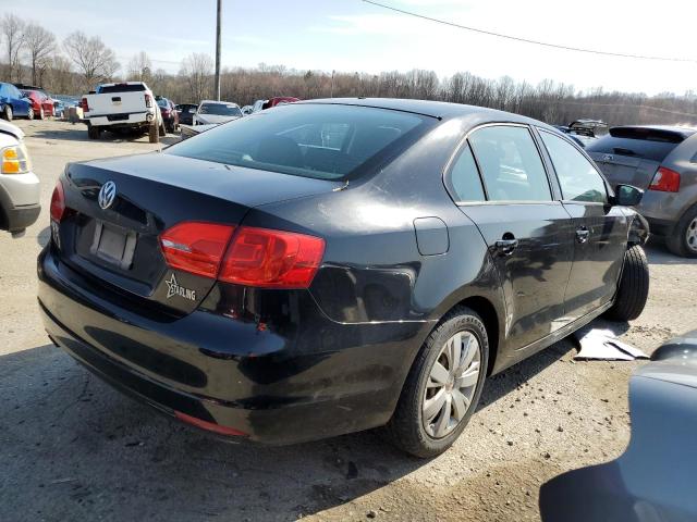 3VW2K7AJ8BM019279 - 2011 VOLKSWAGEN JETTA BASE 黑色 照片 3