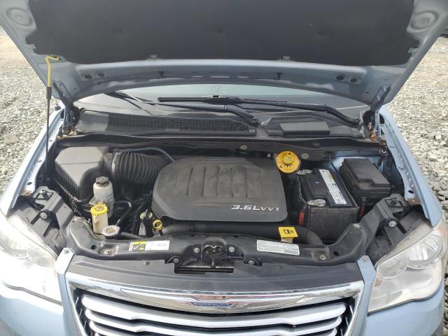 2C4RC1CGXDR757948 - 2013 CHRYSLER TOWN & COU TOURING L BLUE photo 12