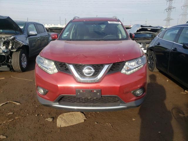 5N1AT2MVXFC917690 - 2015 NISSAN ROGUE S MAROON photo 5