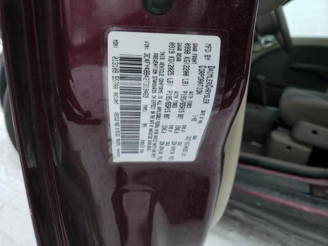 3C4FY48B42T319469 - 2002 CHRYSLER PT CRUISER CLASSIC BURGUNDY photo 12