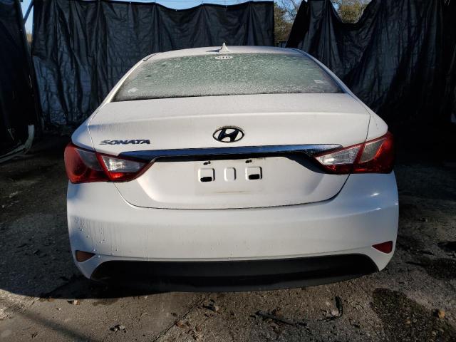 5NPEB4ACXEH863883 - 2014 HYUNDAI SONATA GLS WHITE photo 6