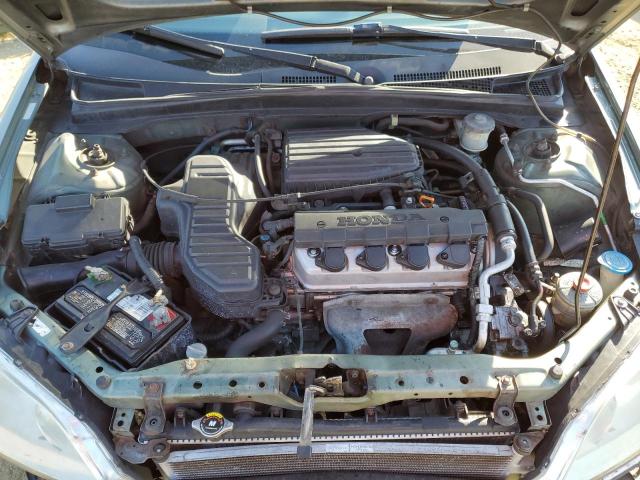 2HGES16344H621297 - 2004 HONDA CIVIC DX VP მწვანე ფოტო 11