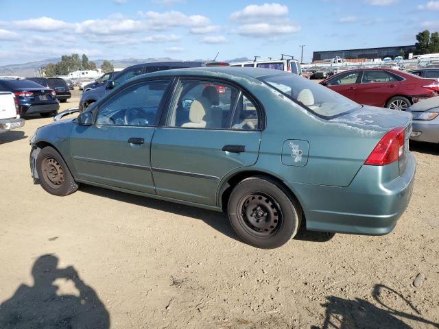 2HGES16344H621297 - 2004 HONDA CIVIC DX VP მწვანე ფოტო 2
