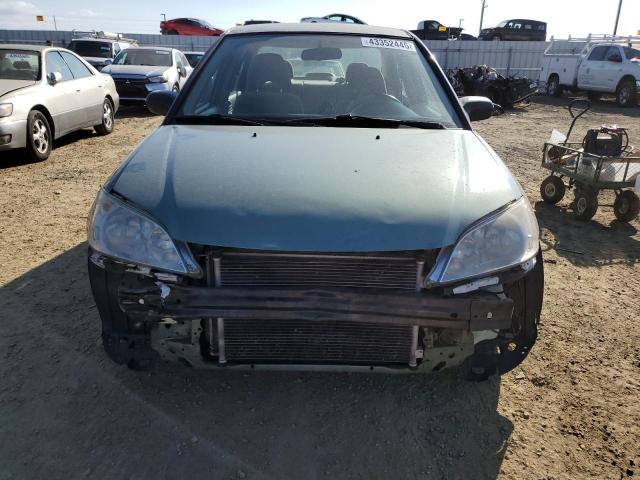 2HGES16344H621297 - 2004 HONDA CIVIC DX VP მწვანე ფოტო 5