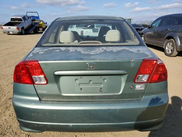 2HGES16344H621297 - 2004 HONDA CIVIC DX VP მწვანე ფოტო 6