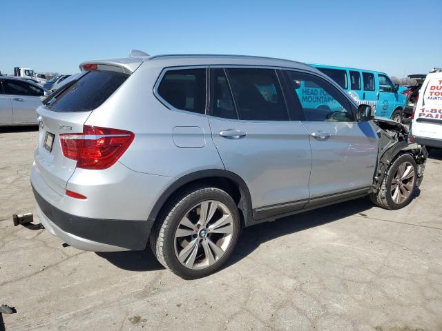 5UXWX7C56CL736433 - 2012 BMW X3 XDRIVE35I SILVER photo 3