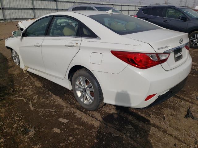 5NPEB4AC0EH836305 - 2014 HYUNDAI SONATA GLS WHITE photo 2