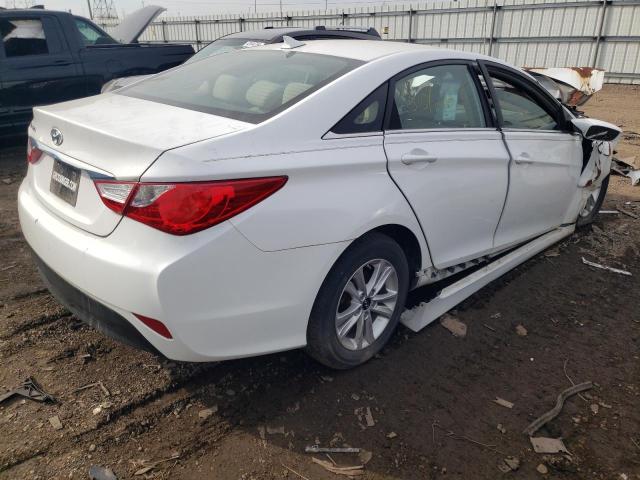 5NPEB4AC0EH836305 - 2014 HYUNDAI SONATA GLS WHITE photo 3