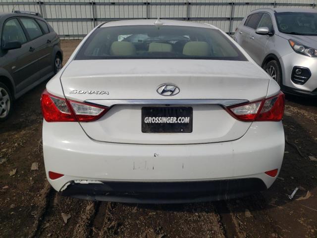 5NPEB4AC0EH836305 - 2014 HYUNDAI SONATA GLS WHITE photo 6