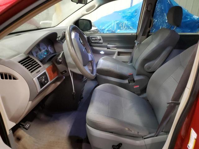 2A8HR54P88R767800 - 2008 CHRYSLER TOWN & COU TOURING წითელი ფოტო 7