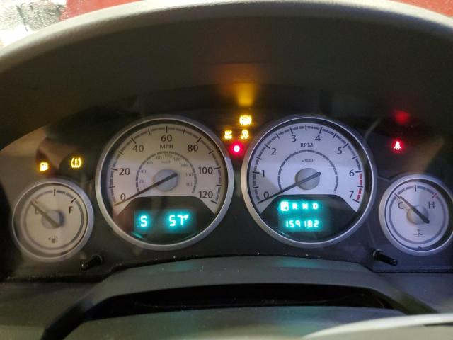 2A8HR54P88R767800 - 2008 CHRYSLER TOWN & COU TOURING წითელი ფოტო 9