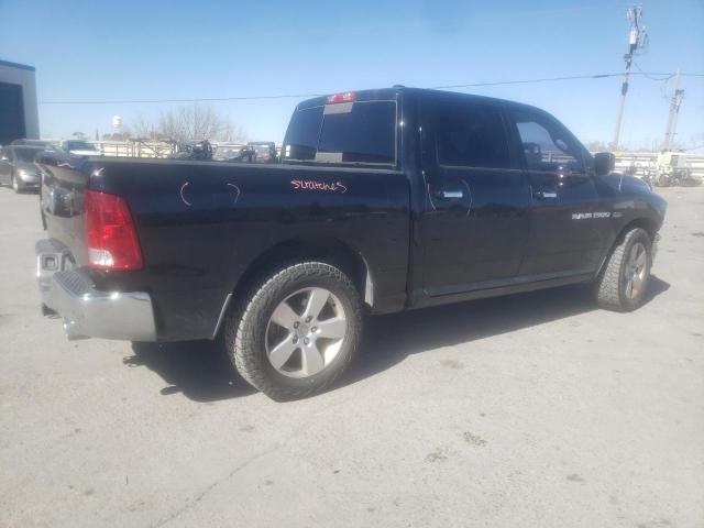 1C6RD6LT3CS153458 - 2012 DODGE RAM 1500 SLT BLACK photo 3