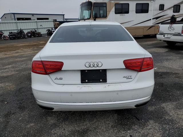 WAUA2AFD5DN016862 - 2013 AUDI A8 QUATTRO WHITE photo 6