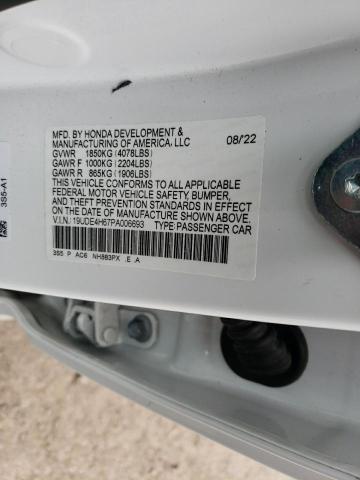 19UDE4H67PA006693 - 2023 ACURA INTEGRA A-SPEC TECH WHITE photo 12