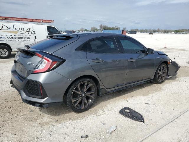 SHHFK7H94JU224373 - 2018 HONDA CIVIC SPORT TOURING GRAY photo 3