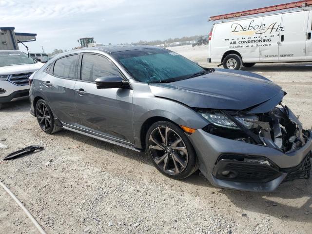 SHHFK7H94JU224373 - 2018 HONDA CIVIC SPORT TOURING GRAY photo 4