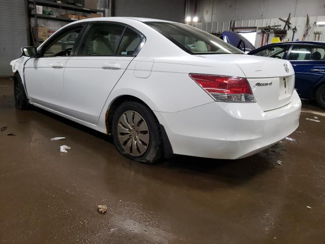 1HGCP26319A069682 - 2009 HONDA ACCORD LX WHITE photo 2