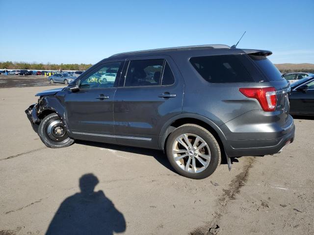 1FM5K8D80JGB73455 - 2018 FORD EXPLORER XLT GRAY photo 2