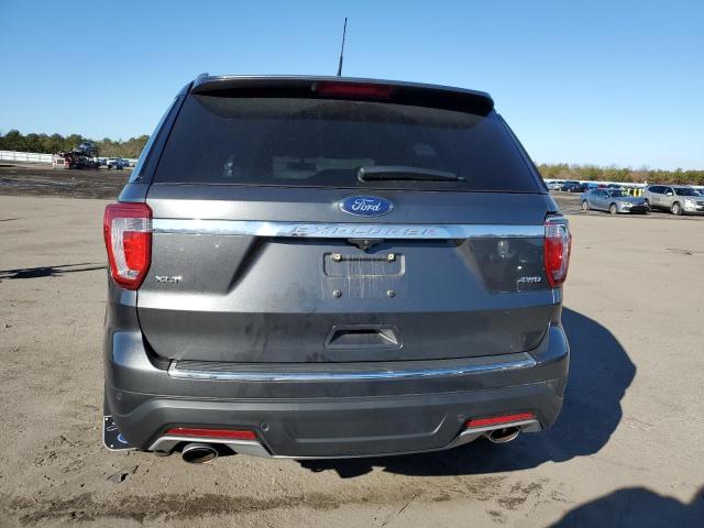 1FM5K8D80JGB73455 - 2018 FORD EXPLORER XLT GRAY photo 6