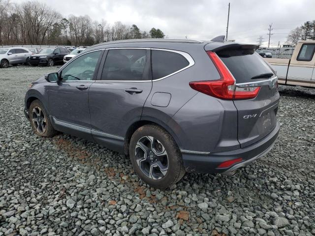 7FARW1H94KE014300 - 2019 HONDA CR-V TOURING GRAY photo 2