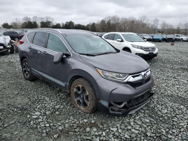 7FARW1H94KE014300 - 2019 HONDA CR-V TOURING GRAY photo 4