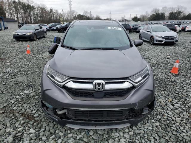 7FARW1H94KE014300 - 2019 HONDA CR-V TOURING GRAY photo 5