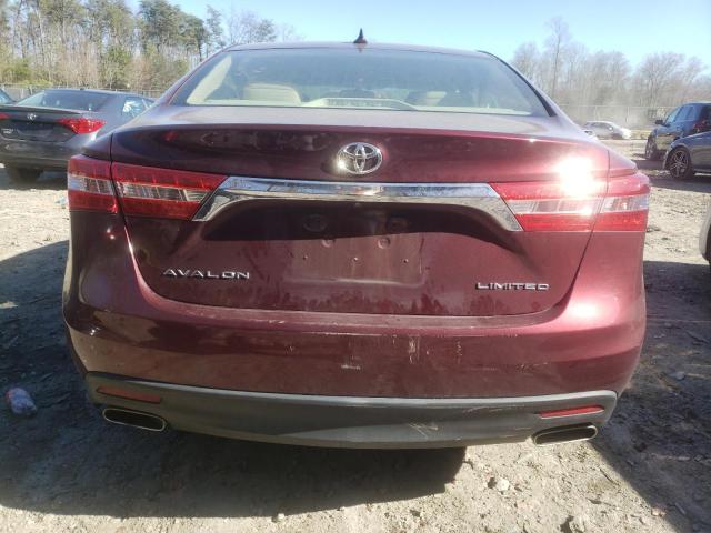 4T1BK1EB1DU067638 - 2013 TOYOTA AVALON BASE RED photo 6