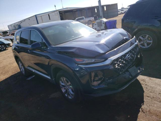 5NMS2CAD7KH090823 - 2019 HYUNDAI SANTA FE SE BLUE photo 4