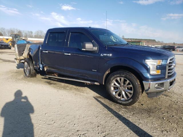 1FTEW1EG7FKE23929 - 2015 FORD F150 SUPERCREW BLUE photo 4